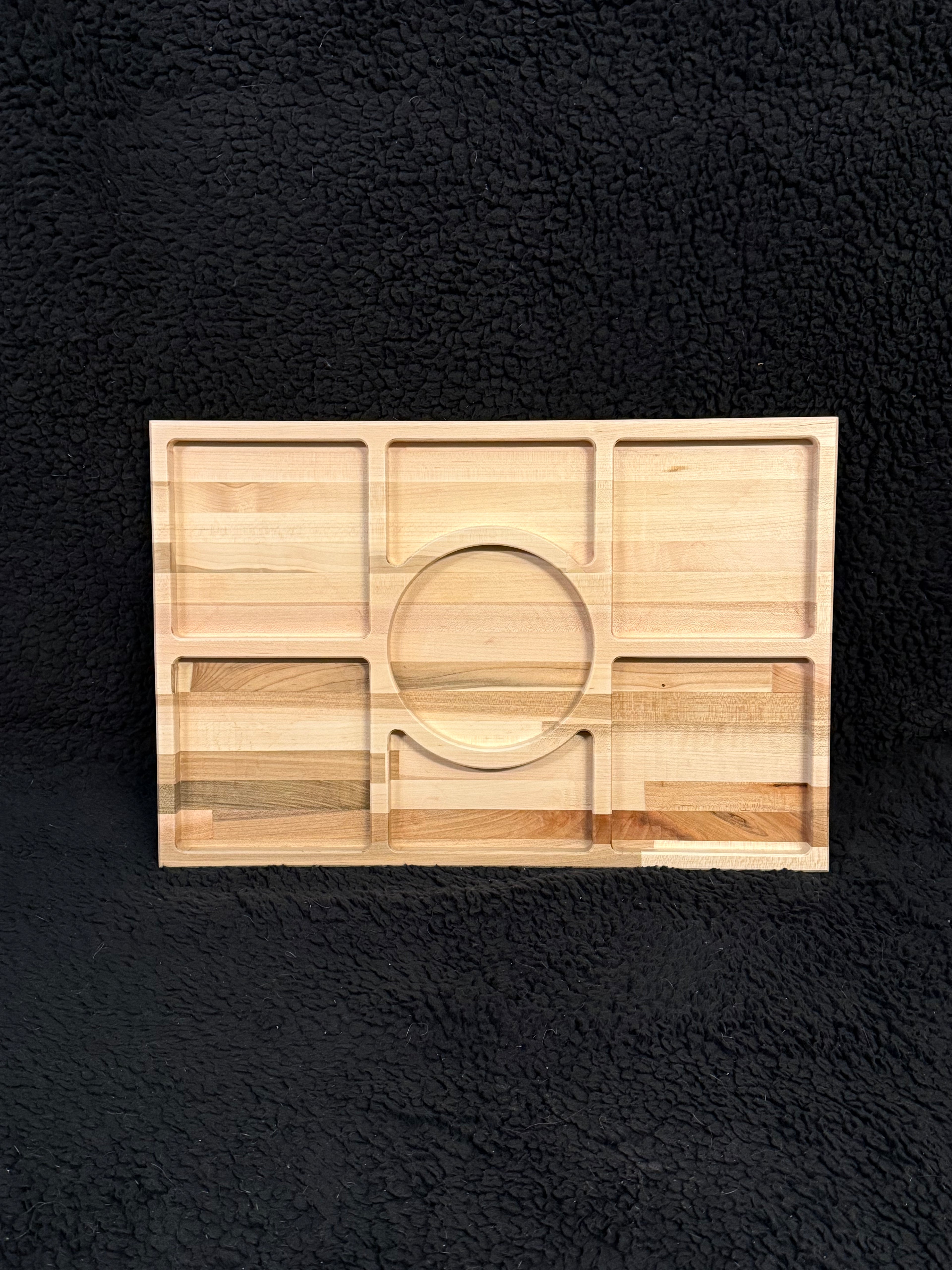 Maple 7 Compartment Serving Tray image 0