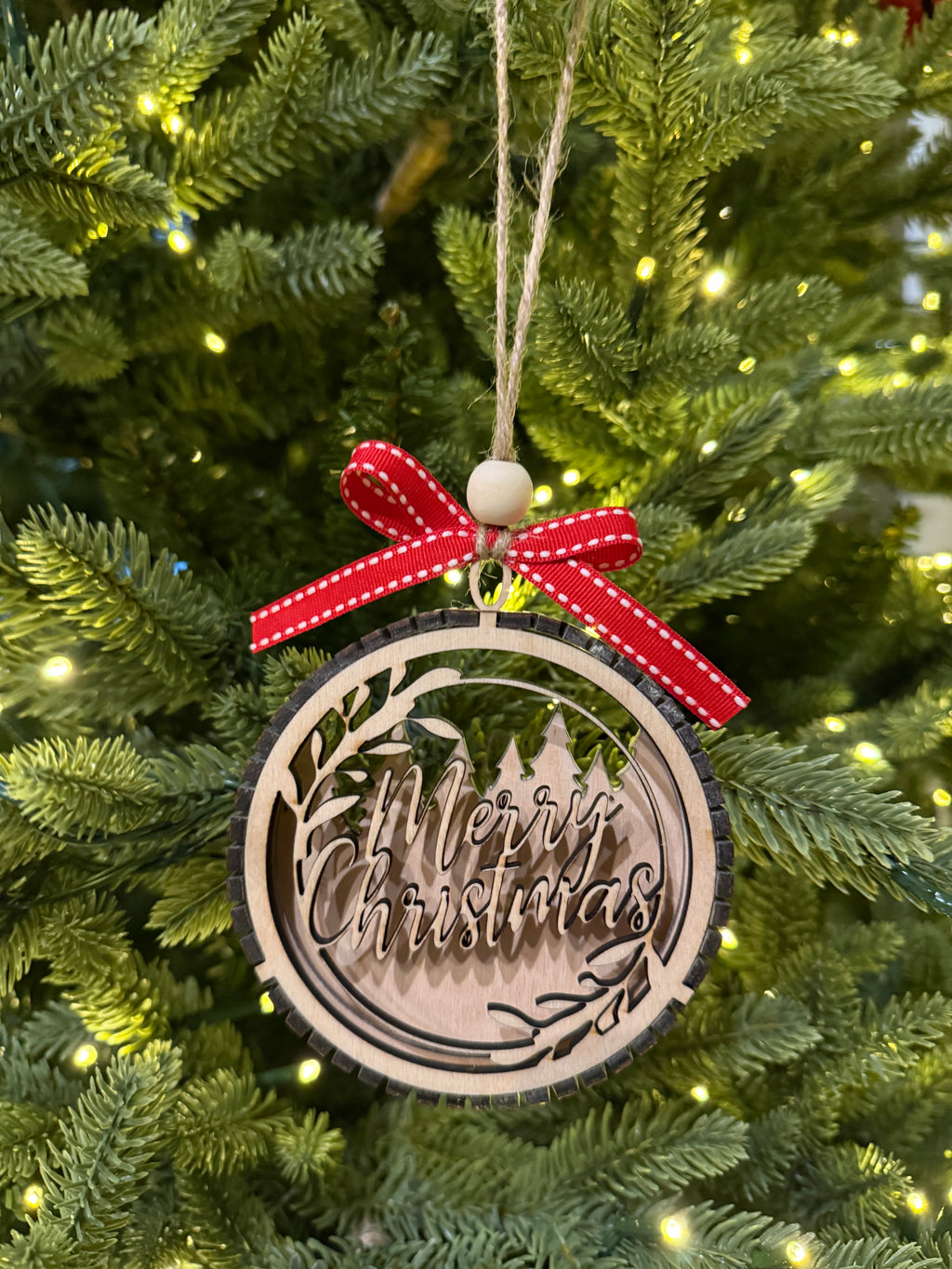 Globe Ornament (Merry Christmas)