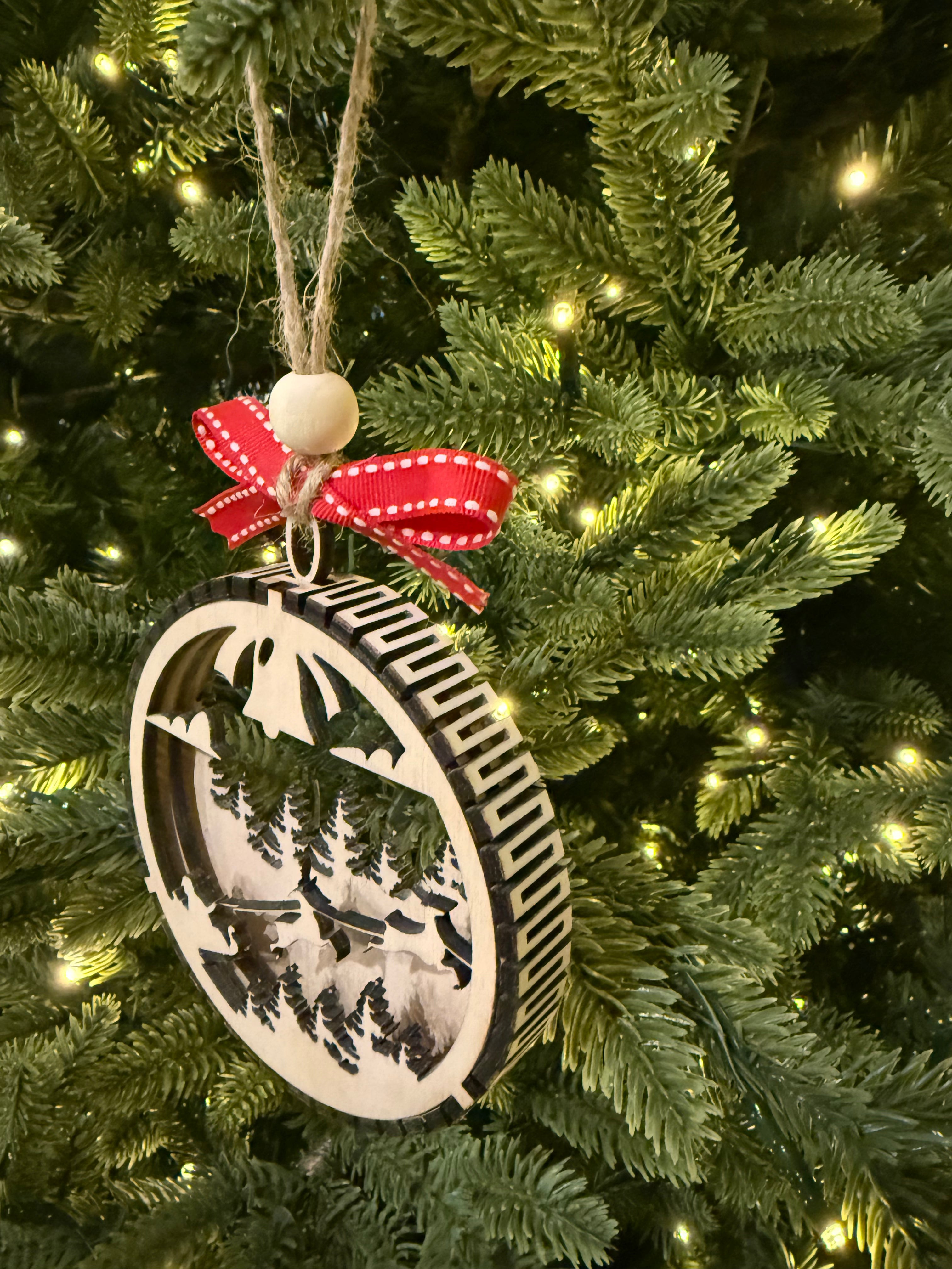 Globe Ornament (Santa)