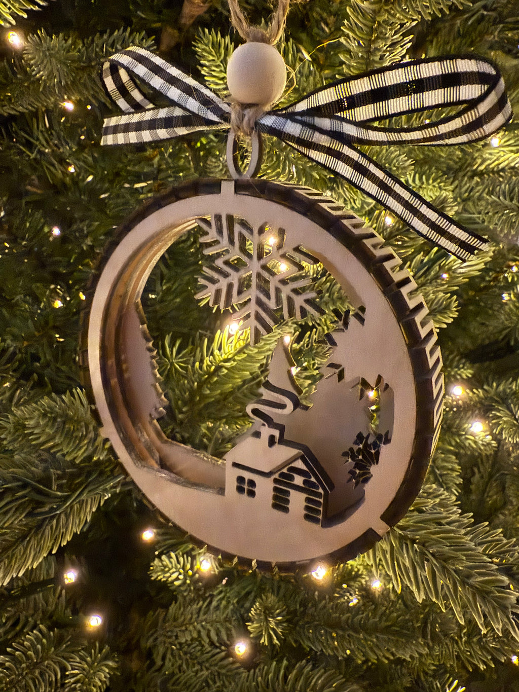 Globe Ornament (Cabin)