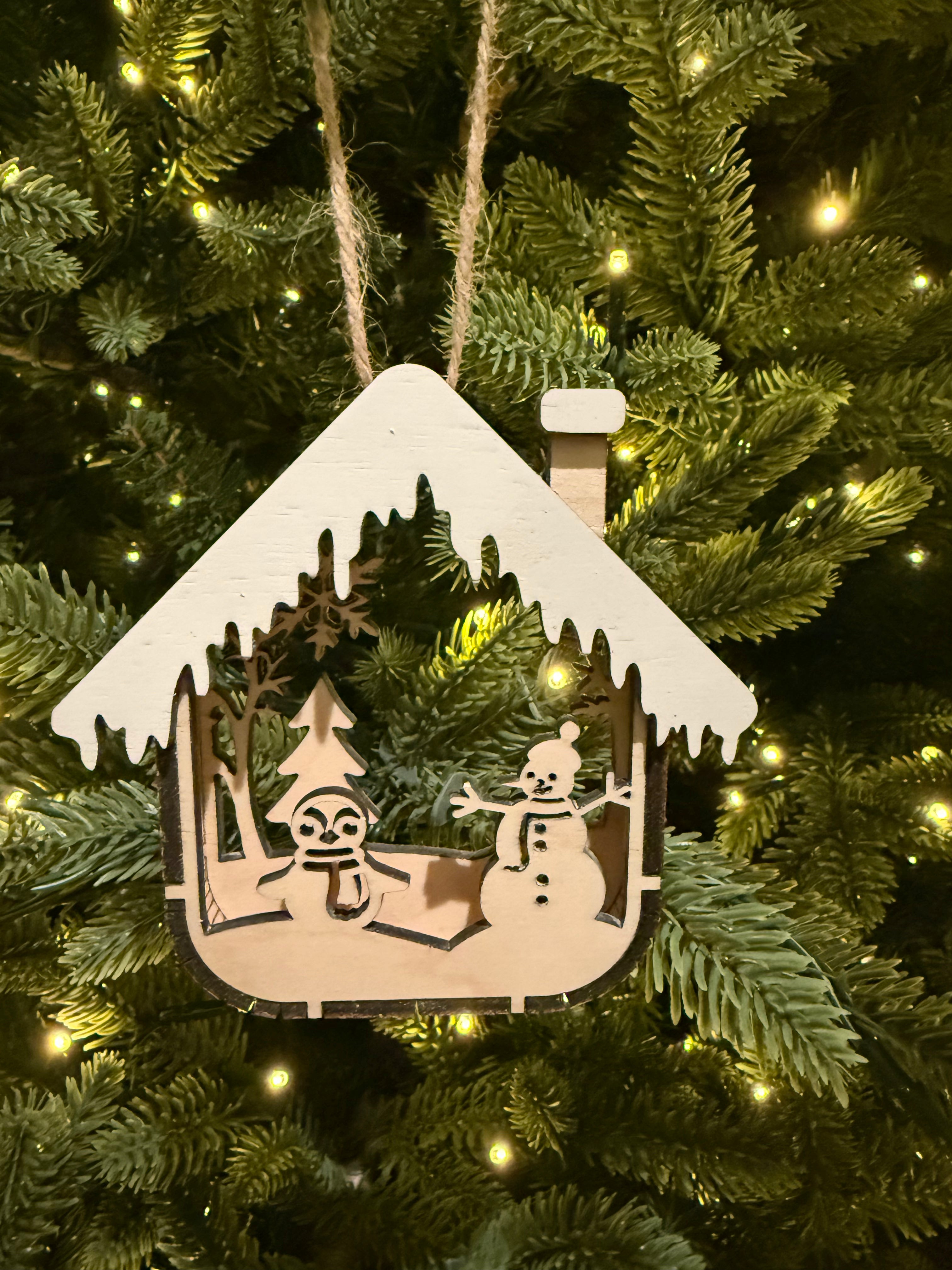 House Ornament (Penguin/Snowman)