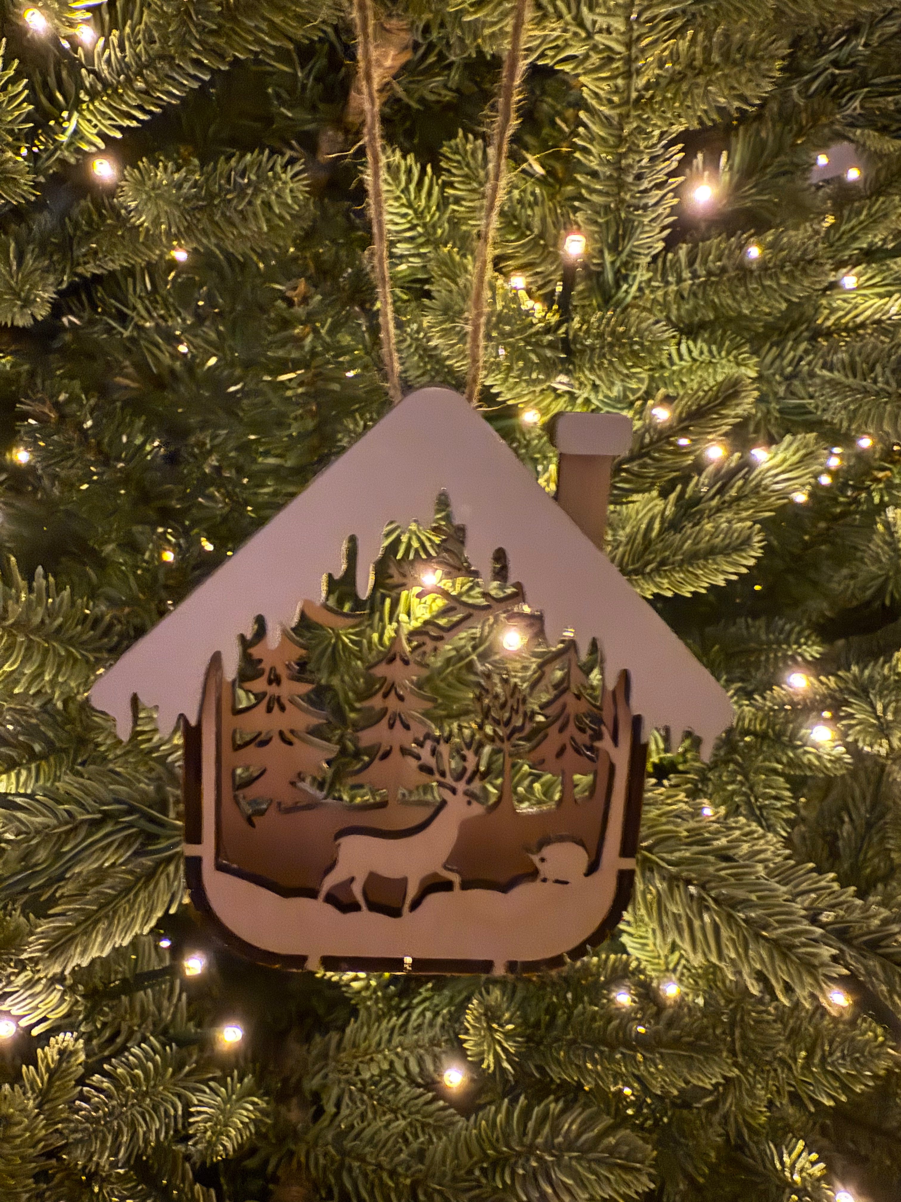 House Ornament (Deer & Hedgehog)