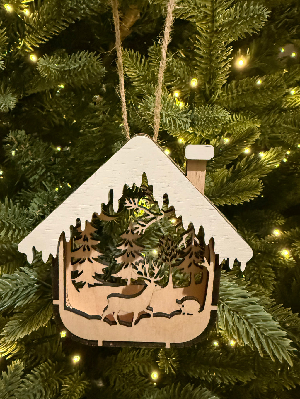 House Ornament (Deer & Hedgehog)
