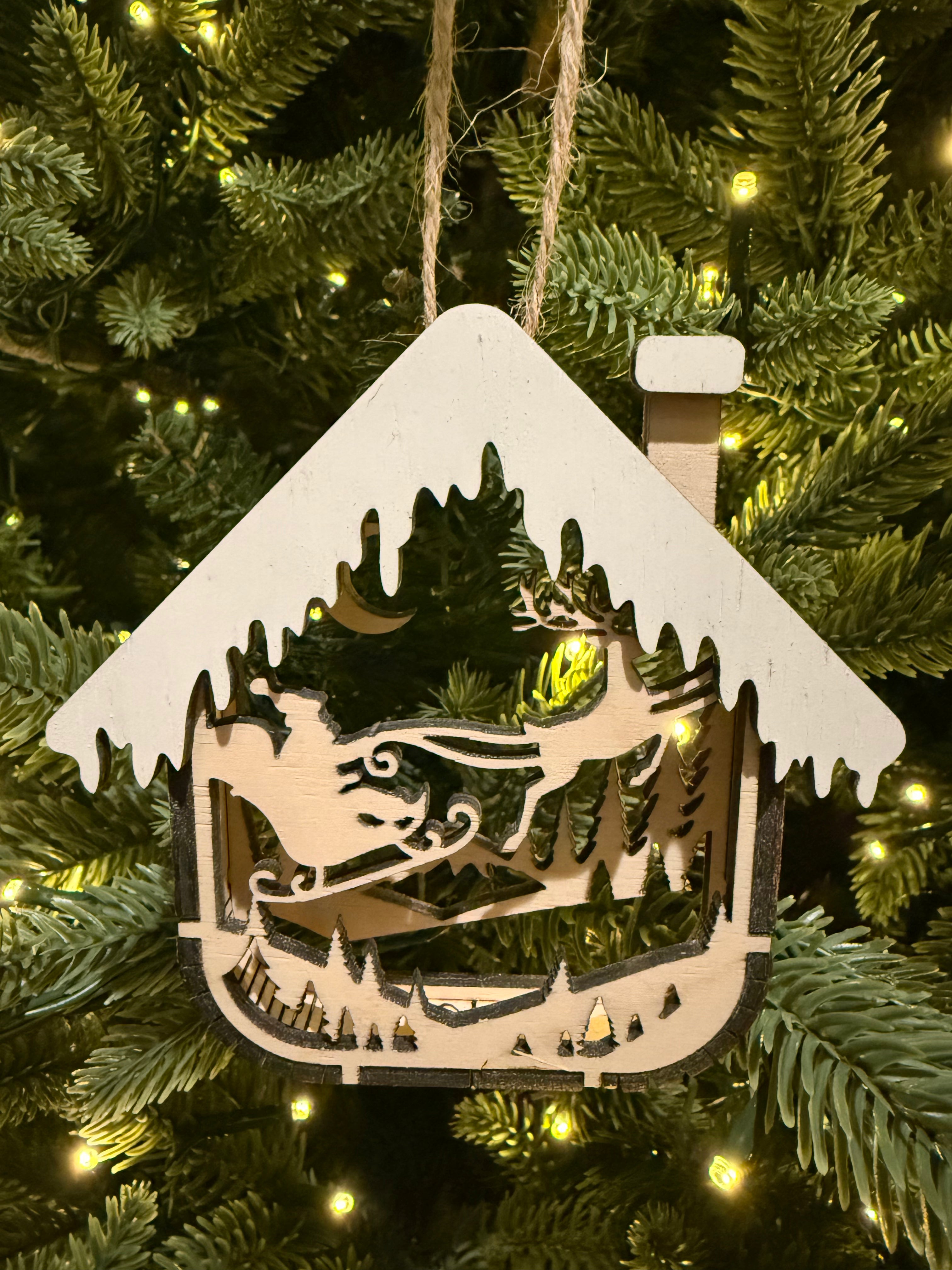 House Ornament (Flying Santa)