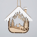 Wolf House Christmas Ornament