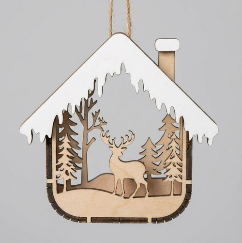 Buck House Christmas Ornament