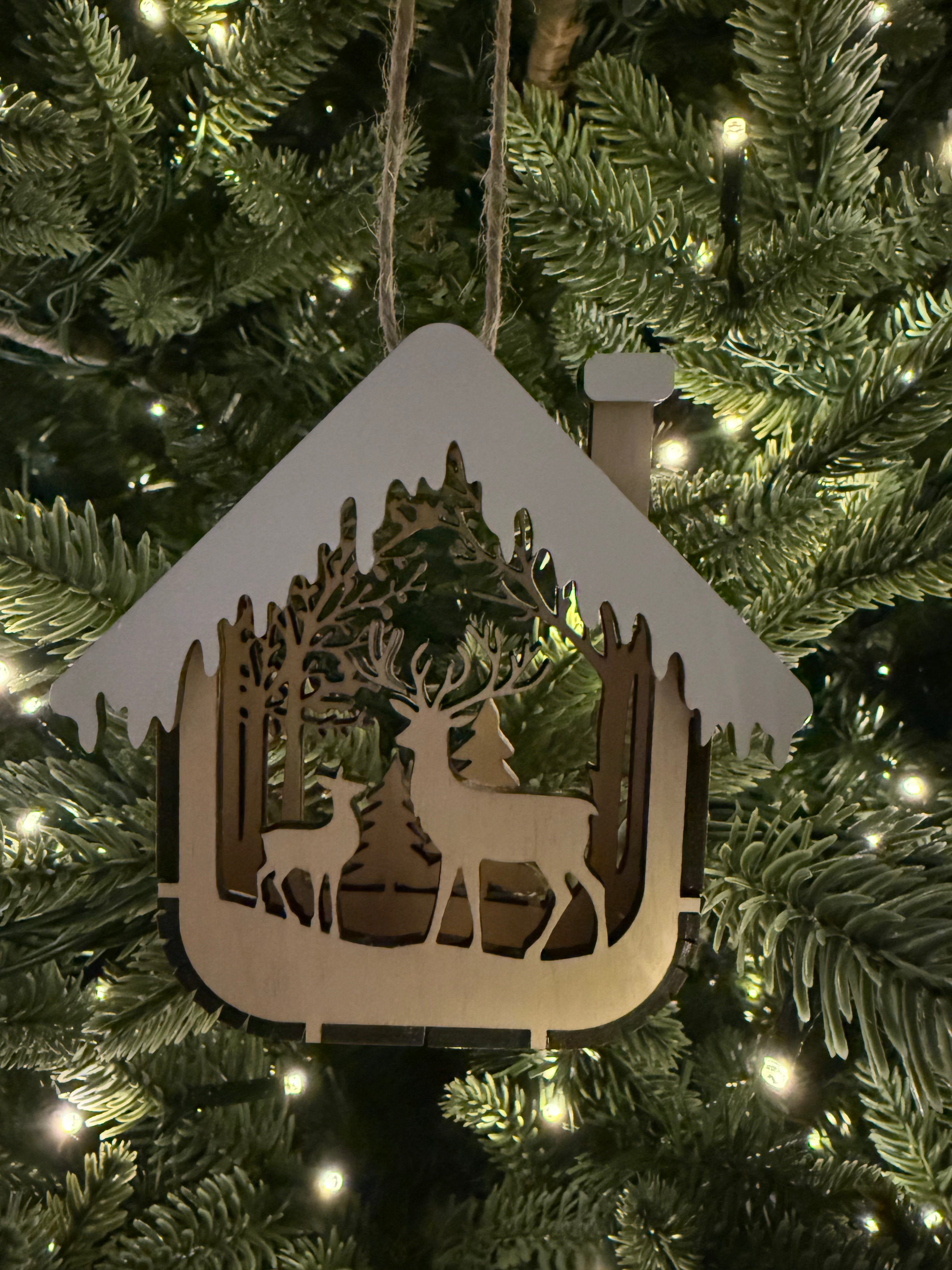 House Ornament (Buck & Baby Deer)