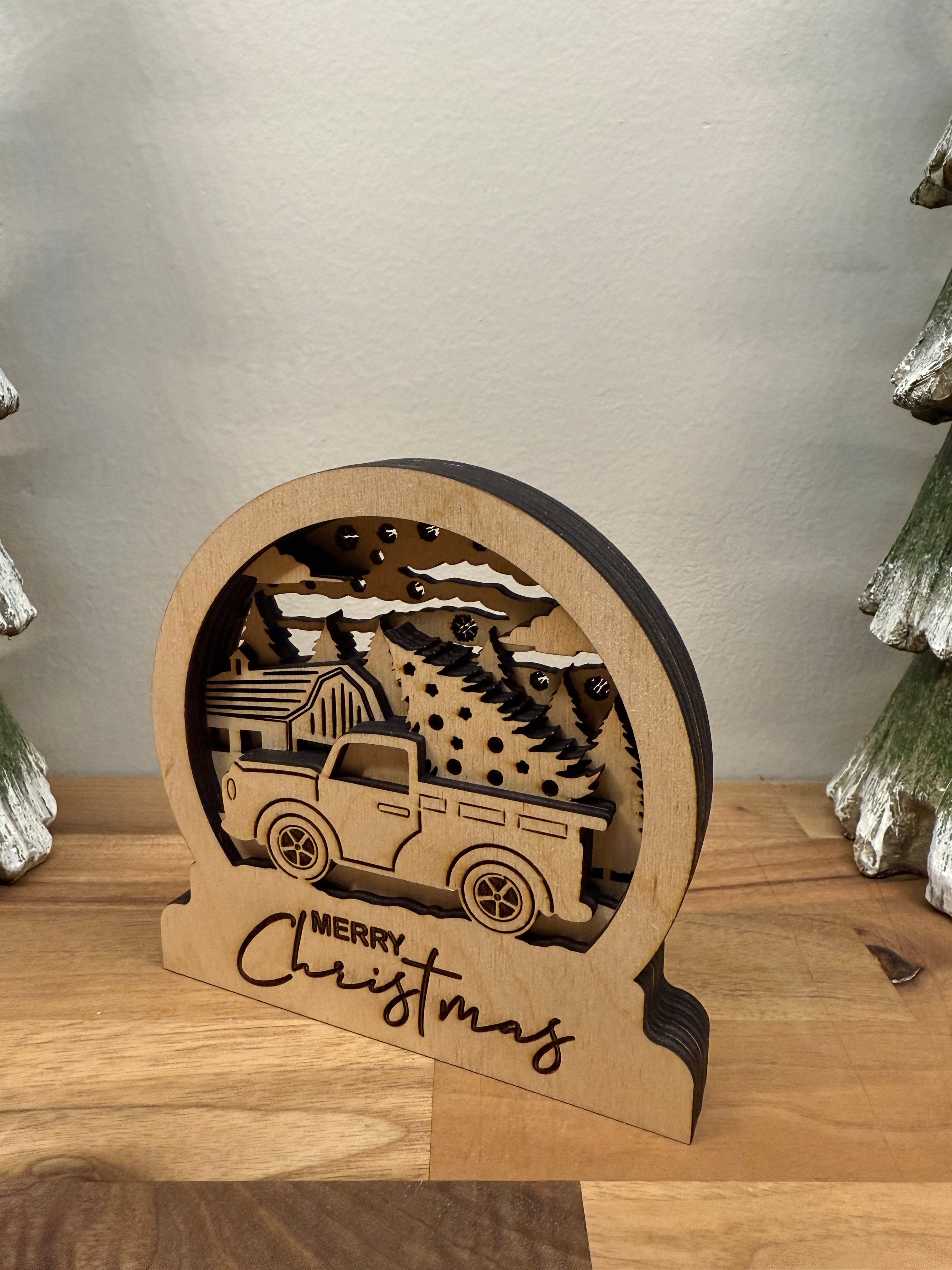 Merry Christmas Globe (Truck)