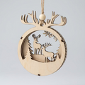 Antler Globe Christmas Ornament
