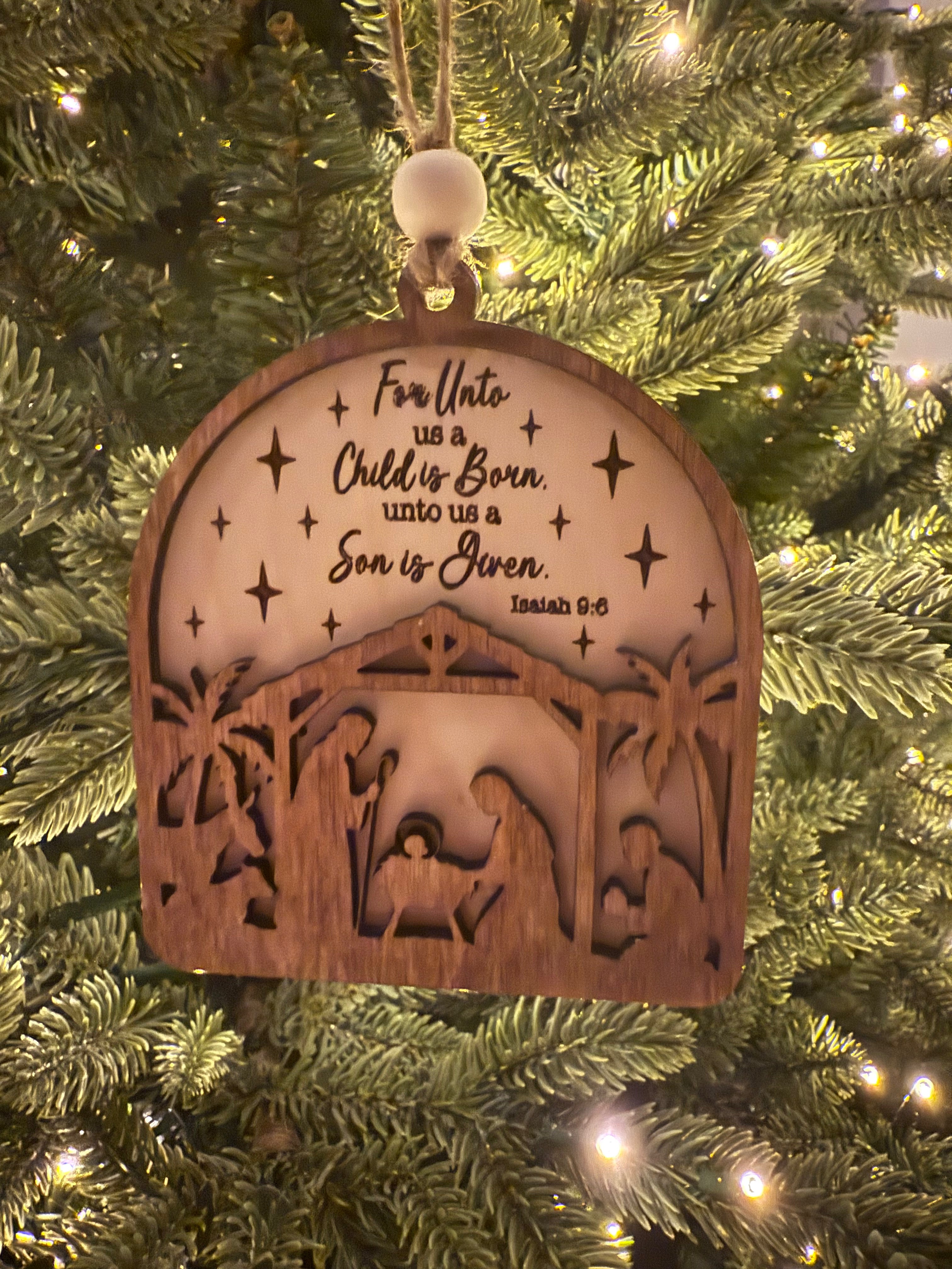 For Unto Us Ornament