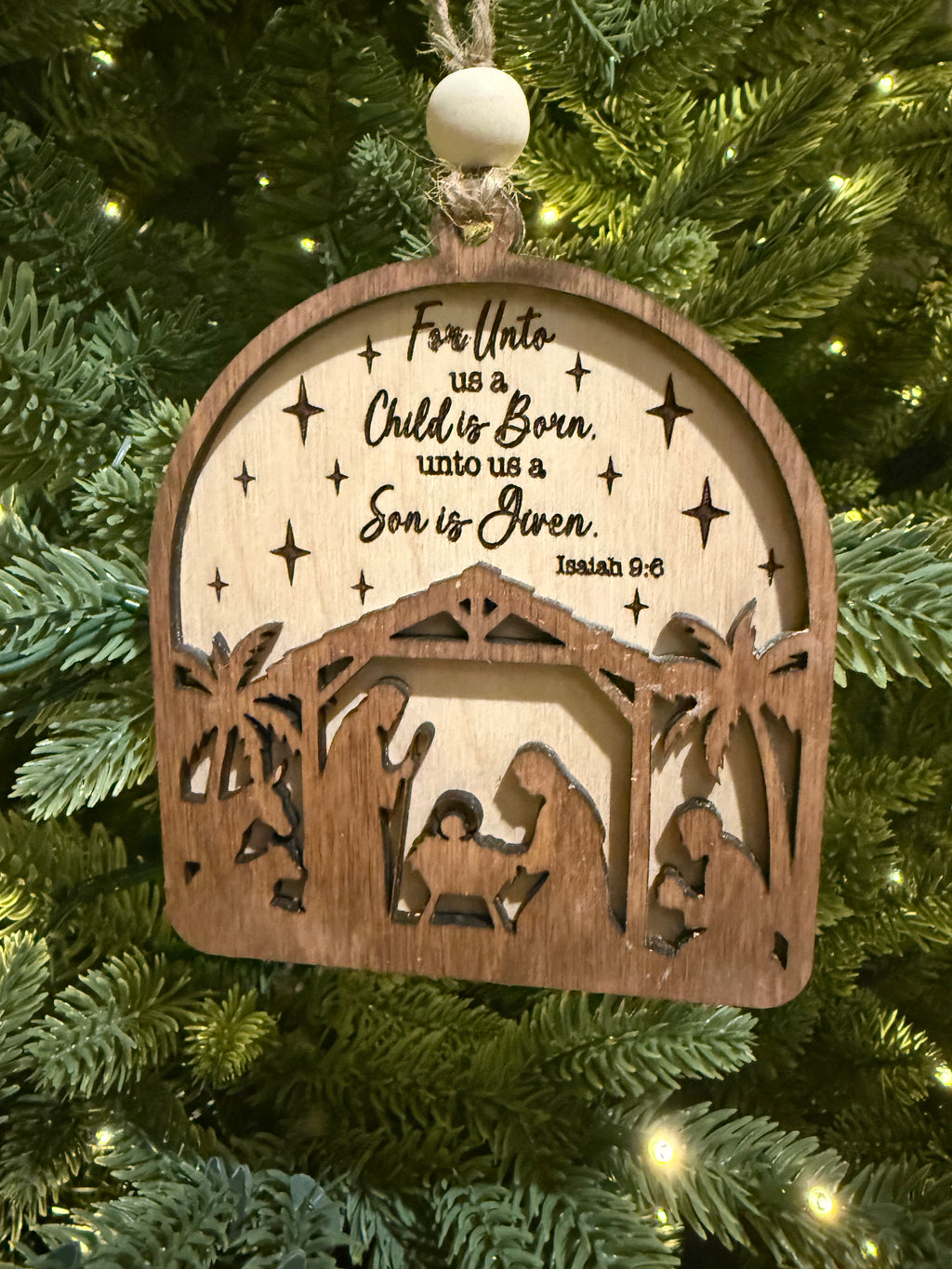 For Unto Us Ornament