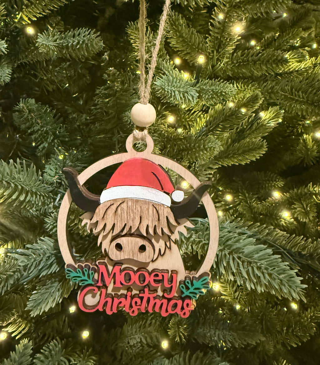 Mooey Christmas Ornament