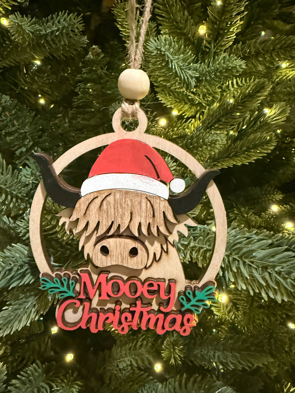 Mooey Christmas Ornament